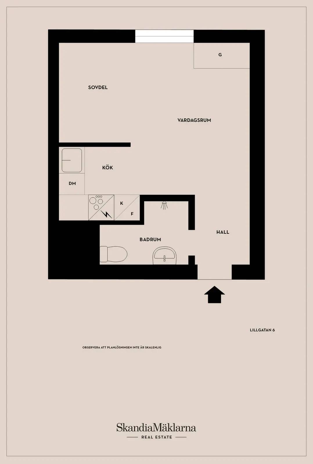 Floor plan for Lillgatan 6