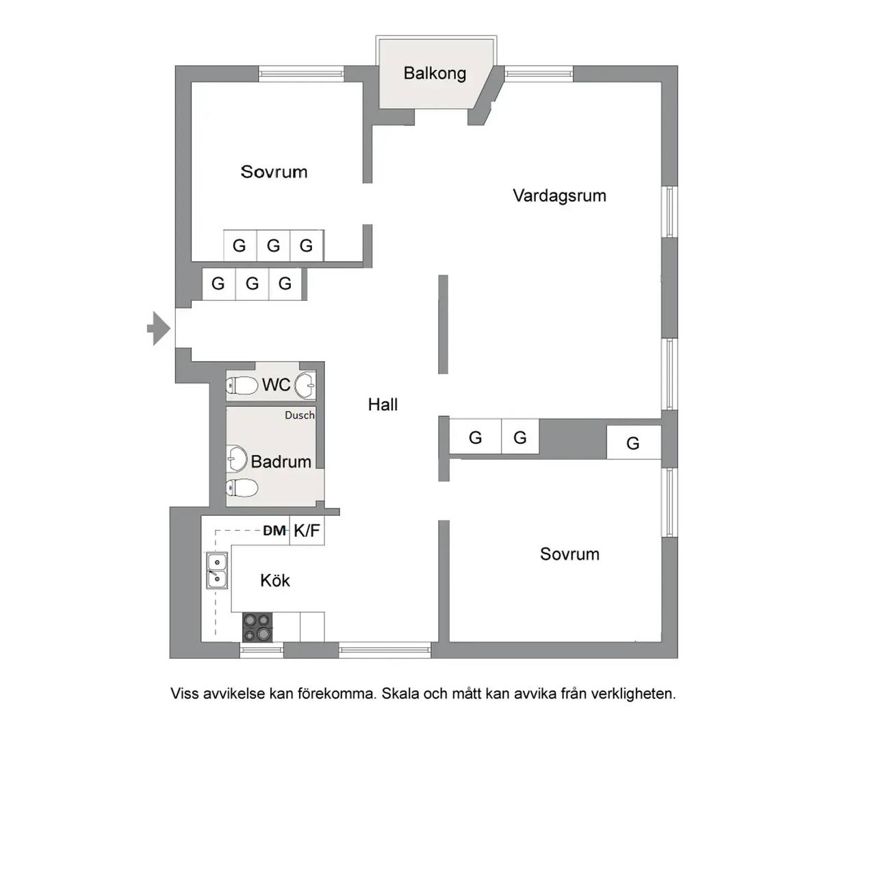 Floor plan for Astrakangatan 2