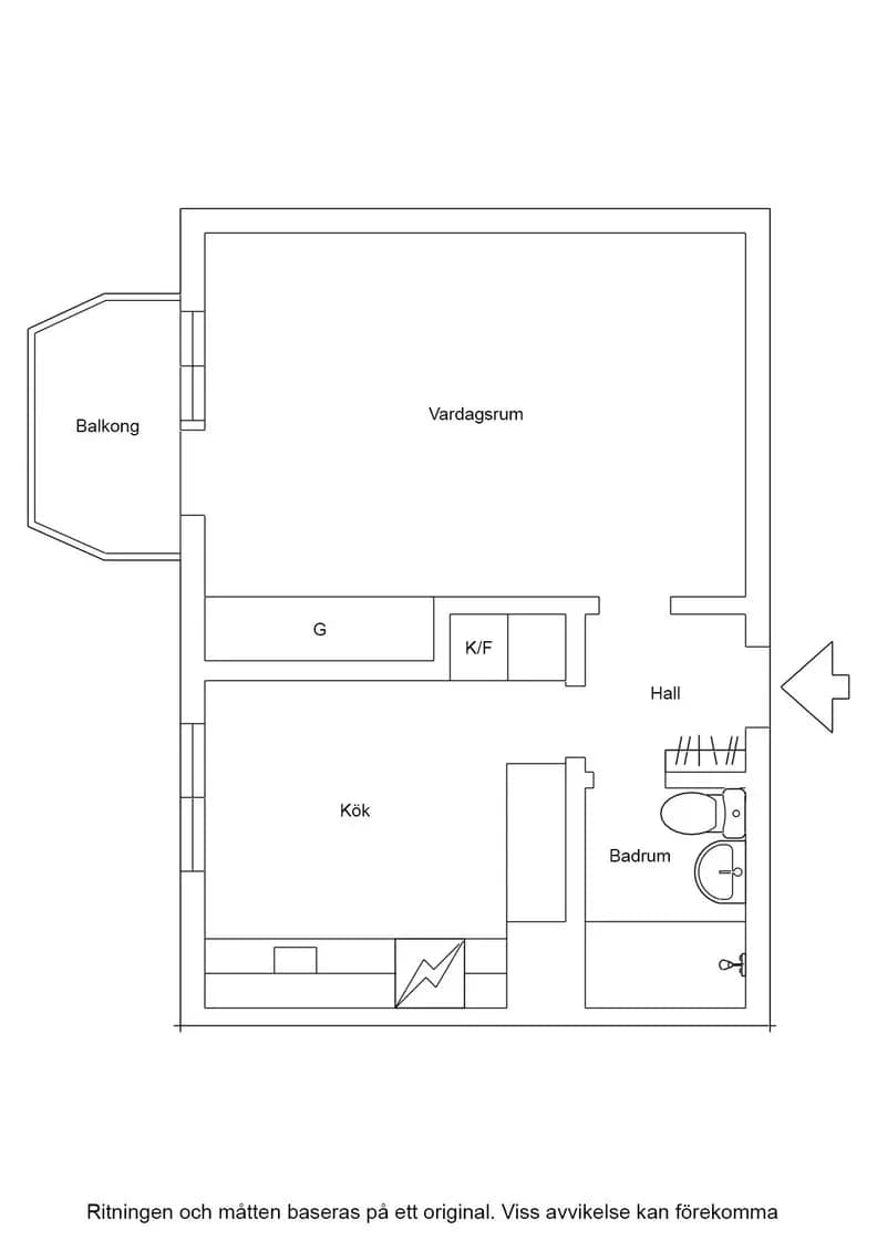 Planritning för Måsvägen 12 c