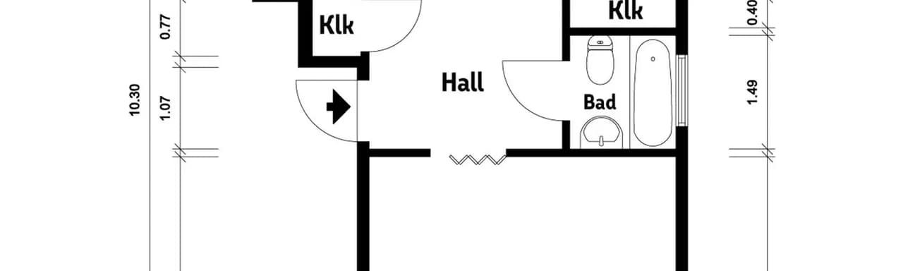 Floor plan for Oterdahlsgatan 7C