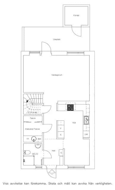 Floor plan for Kantorsgatan 17B