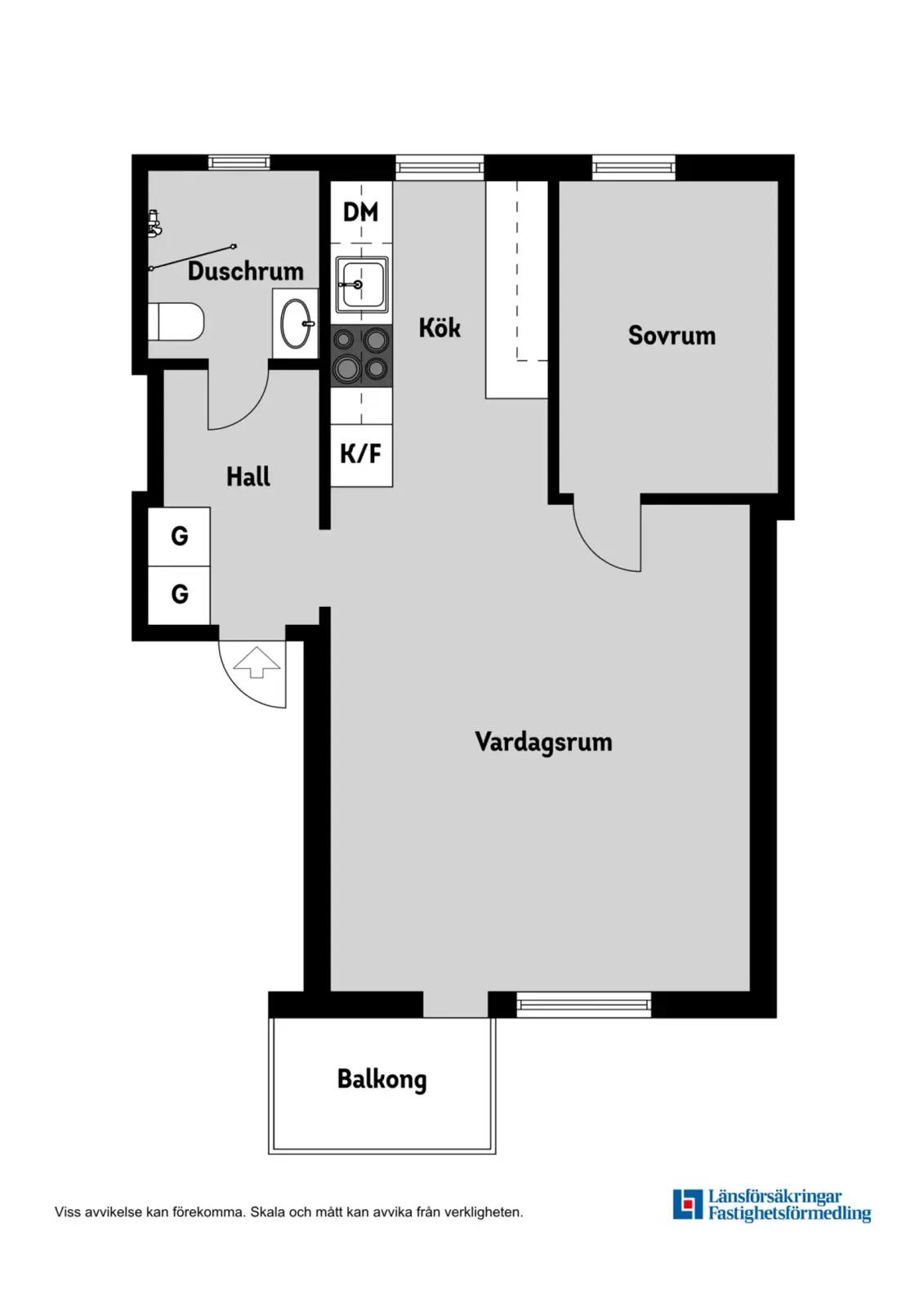 Floor plan for Wahlbergsgatan 12