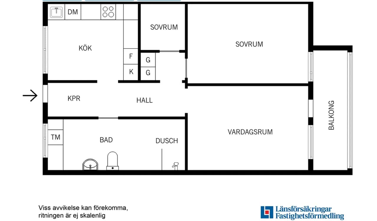 Floor plan for Onsalagränd 7