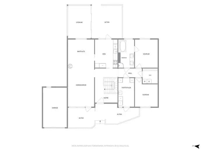 Floor plan for Södra Fiskaregatan 60