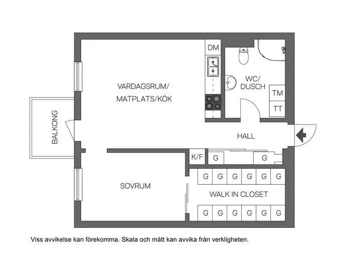 Floor plan for Storängsgatan 3
