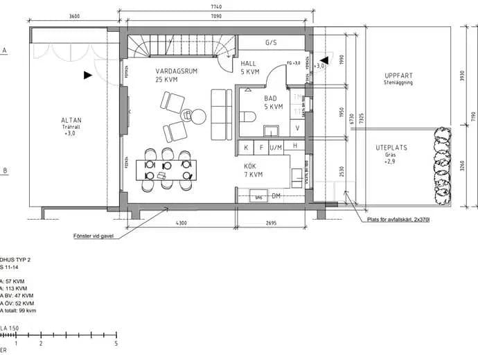 Floor plan for Hus 13 - Prel Matrosgatan 3c