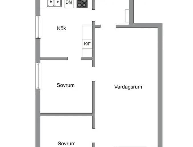 Floor plan for Aprikosgatan 33