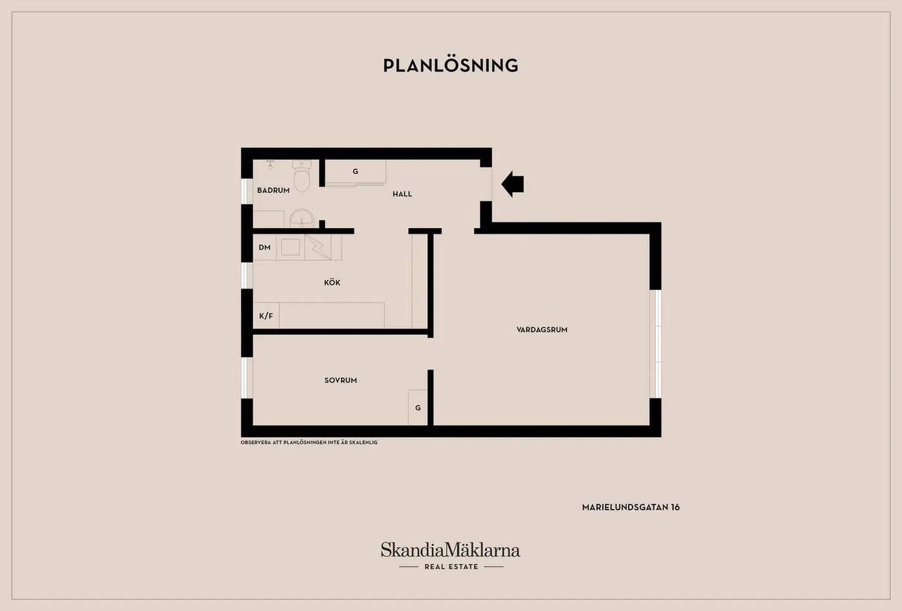 Floor plan for Marielundsgatan 16