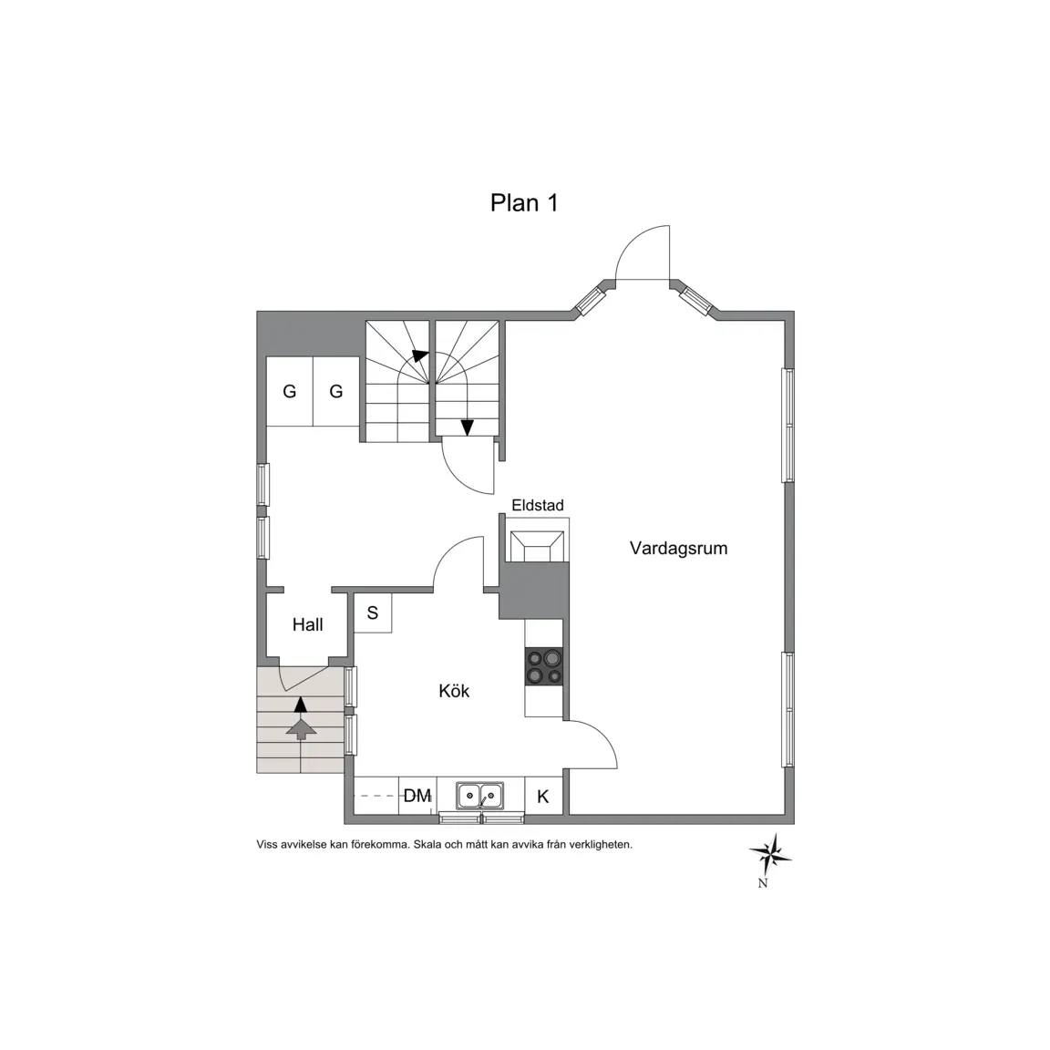 Planritning för Åsumsvägen 662