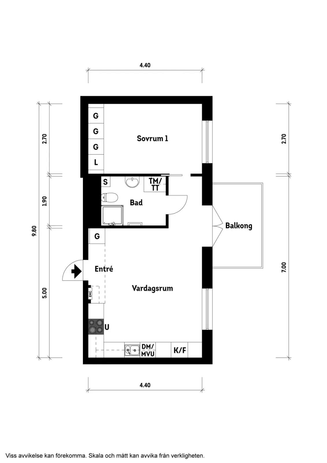 Floor plan for Askims Pilegårdsväg 34