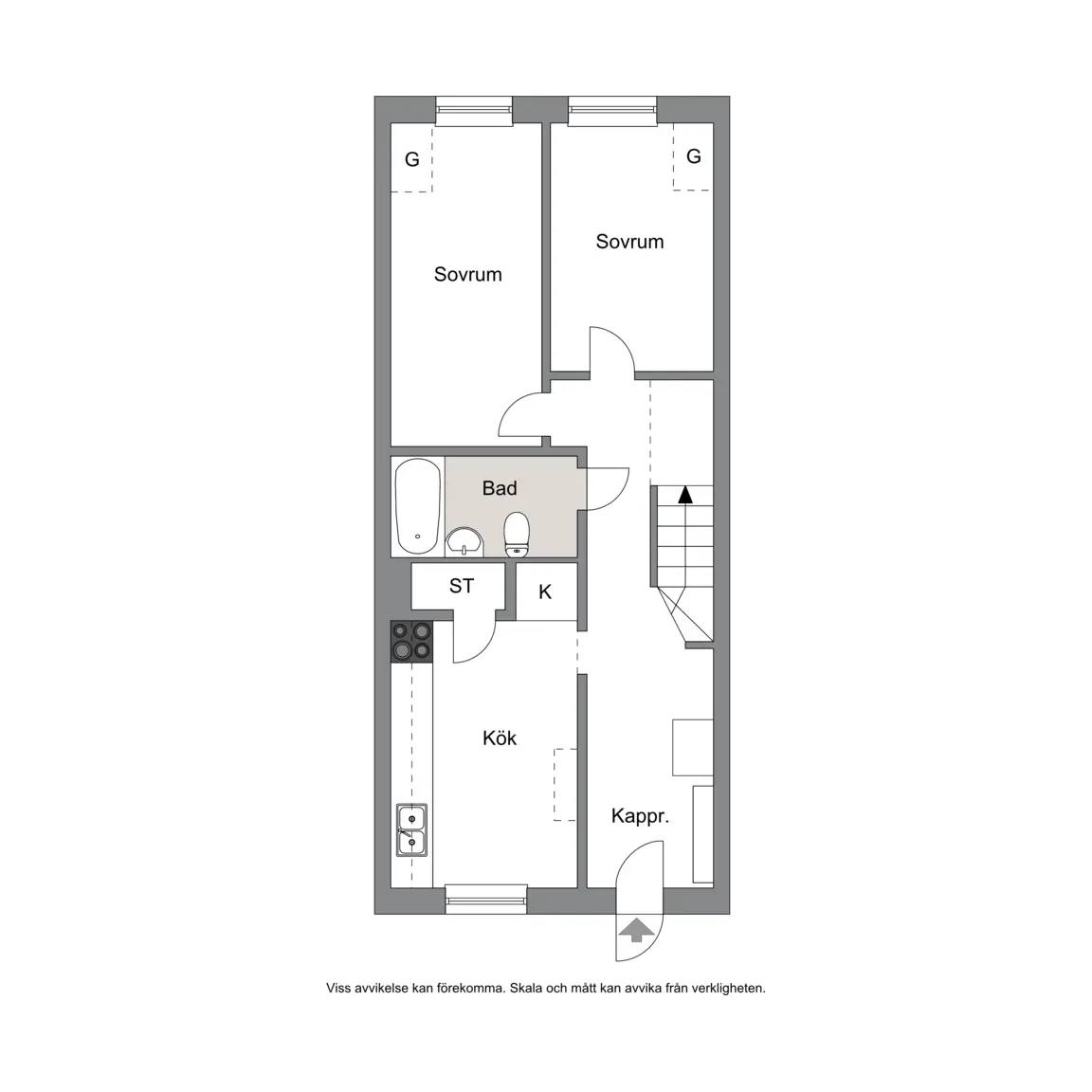 Floor plan for ODENSVIGATAN 1