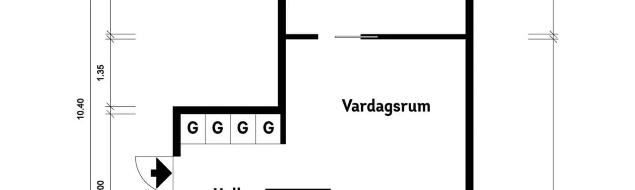 Floor plan for Gröna Annas gata 3