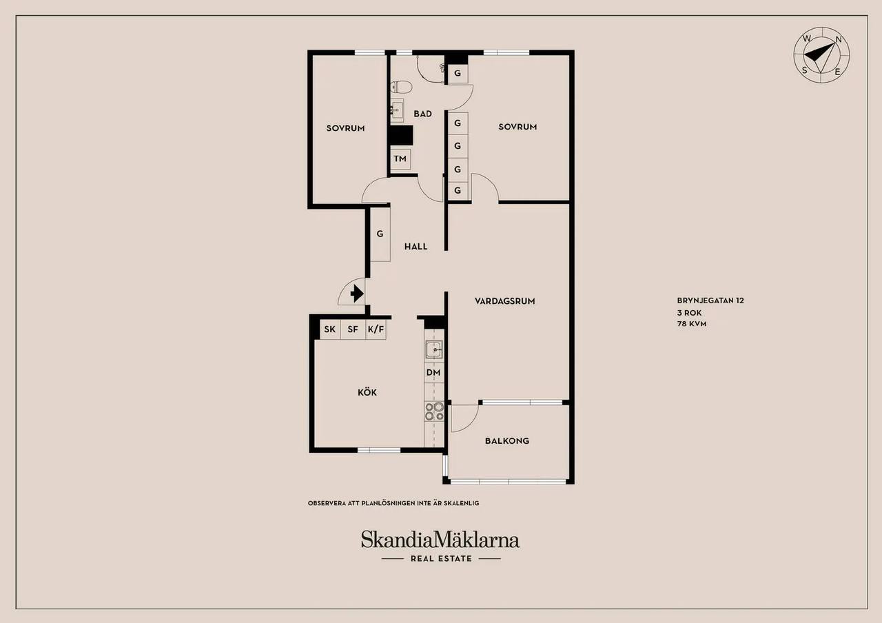 Planritning för Brynjegatan 12