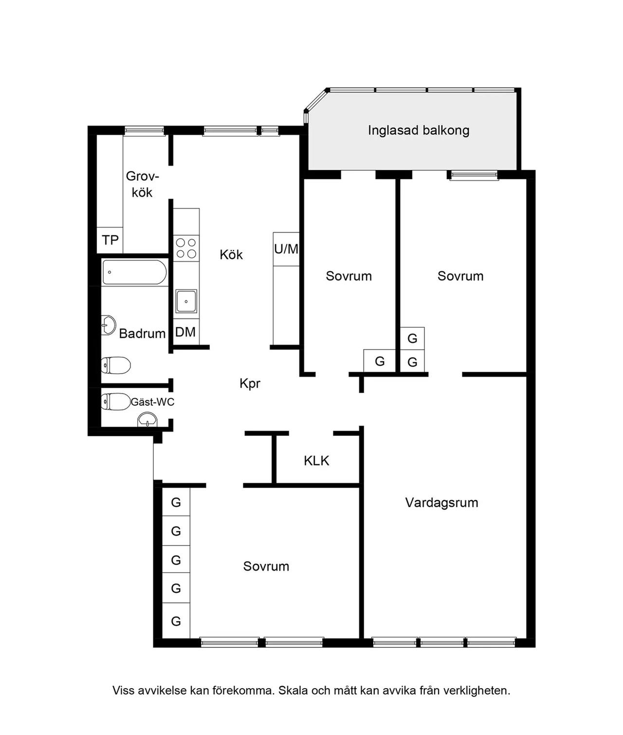 Floor plan for Kungsörnsgatan 20