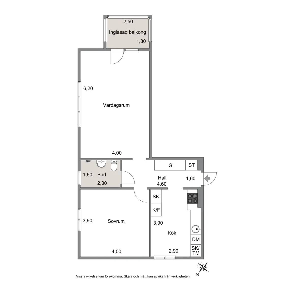 Planritning för Lagmansvägen 5B