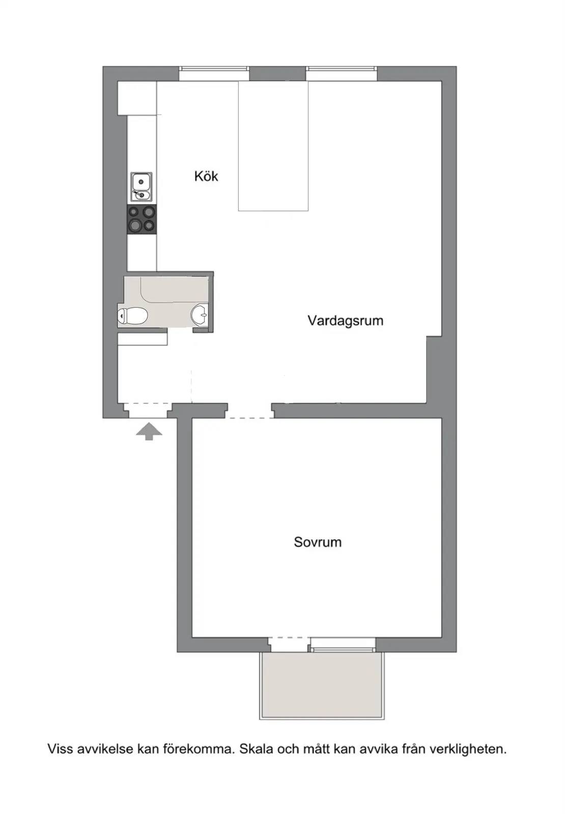 Floor plan for Kolonivägen 11A