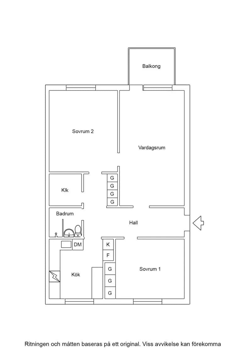 Floor plan for Sofiaparken 6F