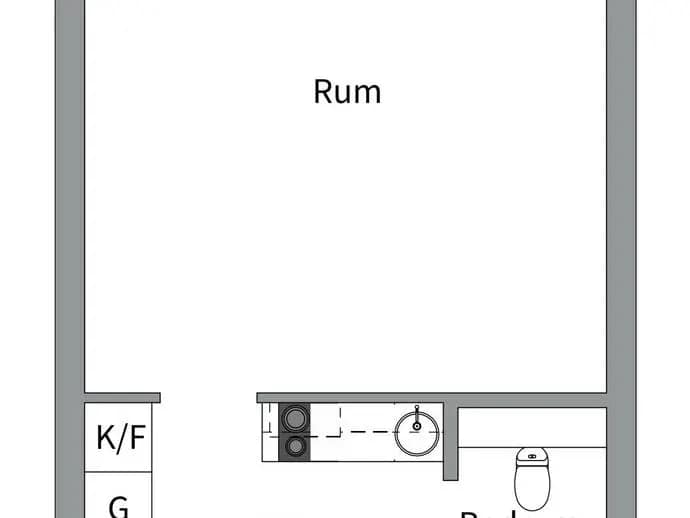Planritning för Ekuddsvägen 4, 6tr