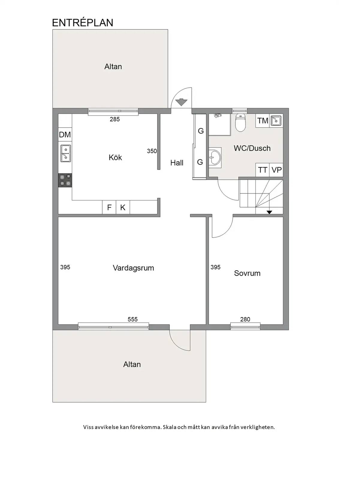 Floor plan for Gryningsvägen 28