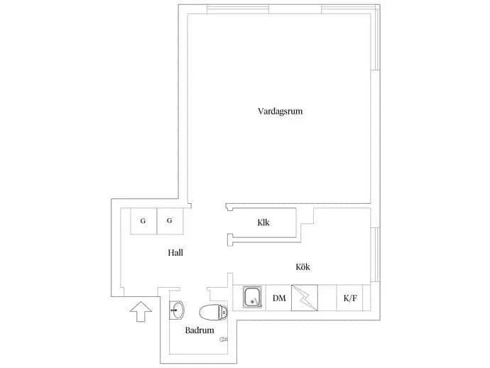 Planritning för Kungsholmsgatan 13