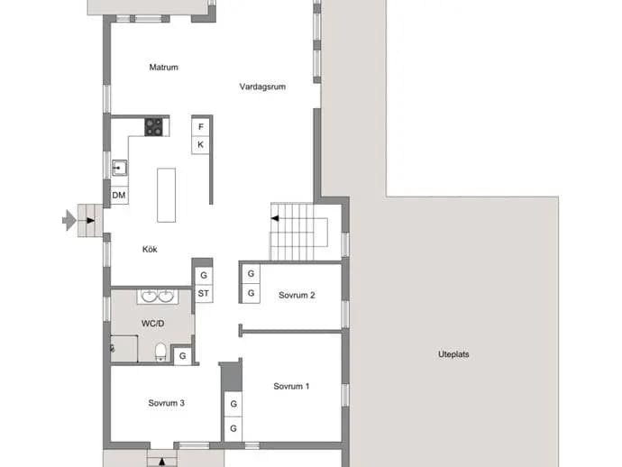 Floor plan for LYCKÅSVÄGEN 23