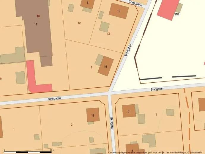 Planritning för Skolgatan 10
