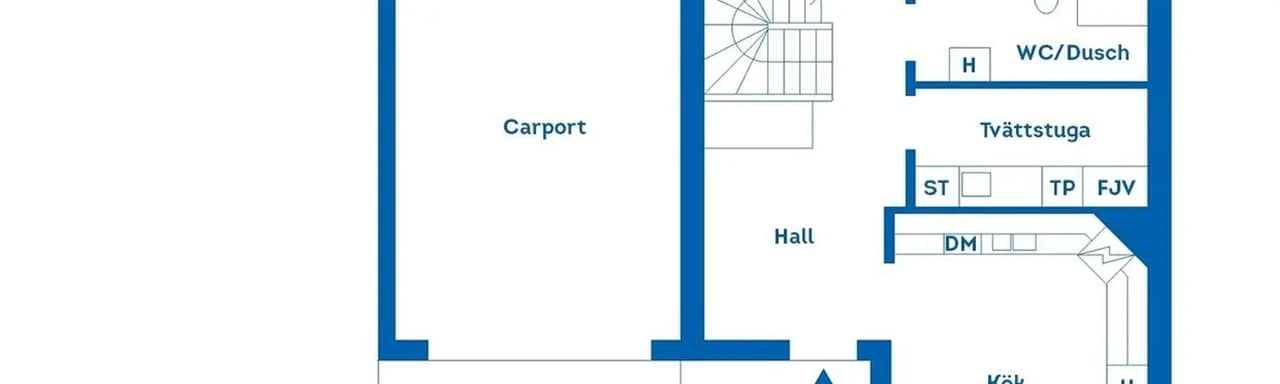 Planritning för Korngatan 9