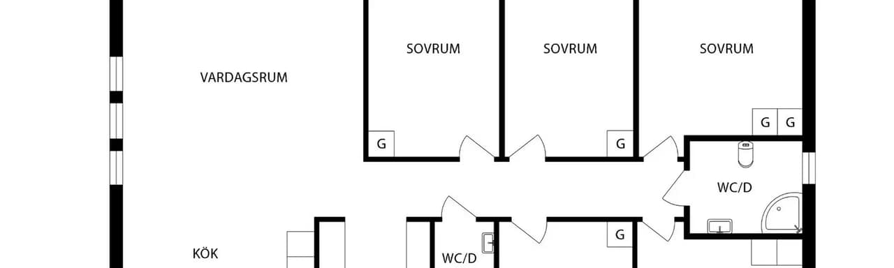 Planritning för Tingstadius väg 9