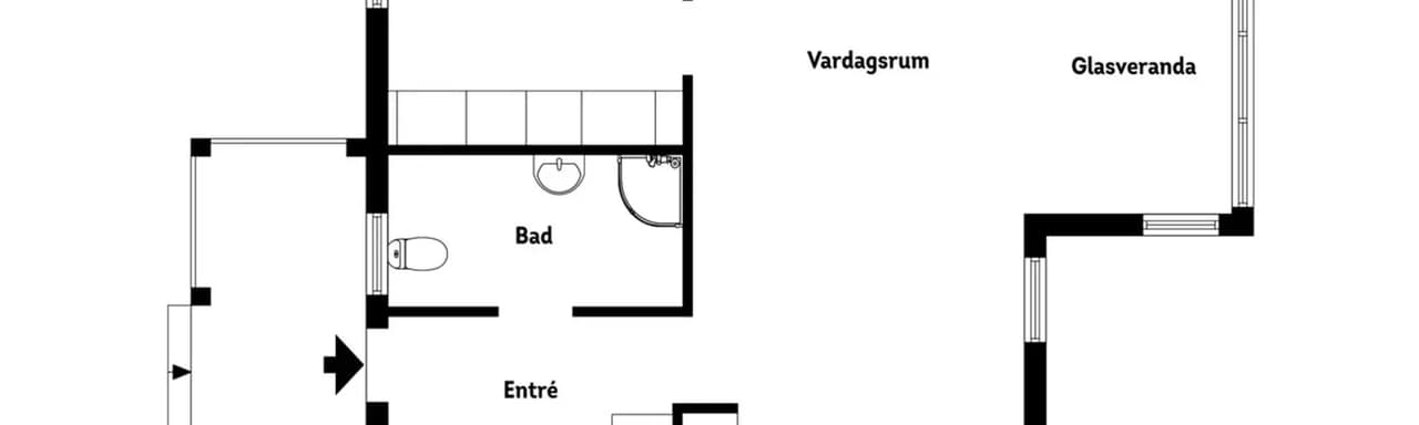 Planritning för S:t Andreas väg 61B