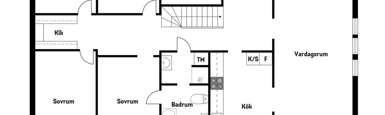 Planritning för Marielundsvägen 3