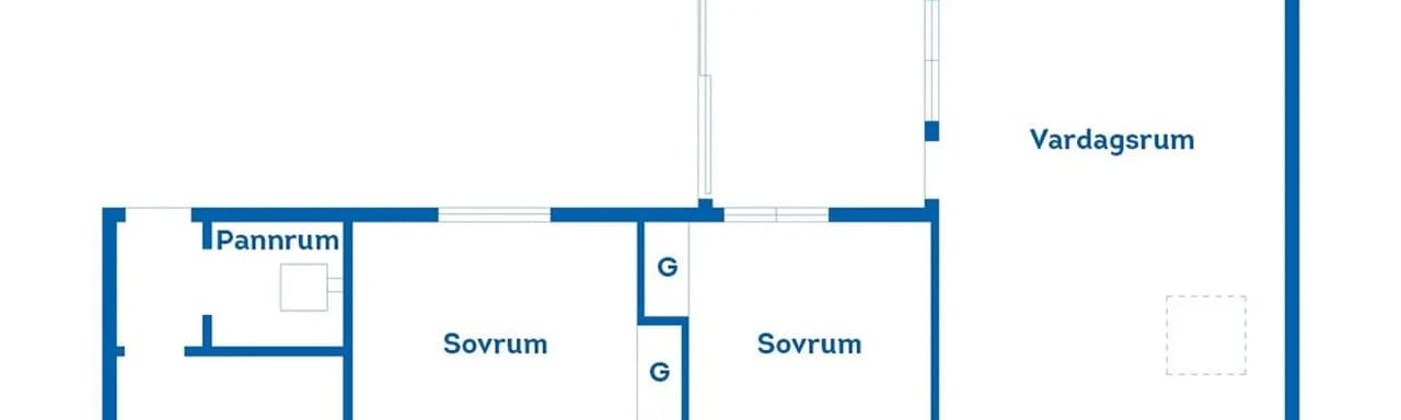 Floor plan for Svedjemarksgatan 55