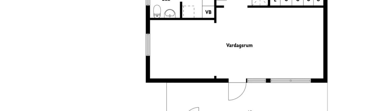 Floor plan for Villavägen 18