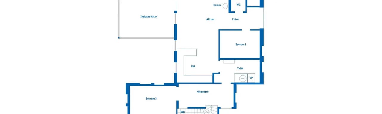 Planritning för Vinbärsvägen 5