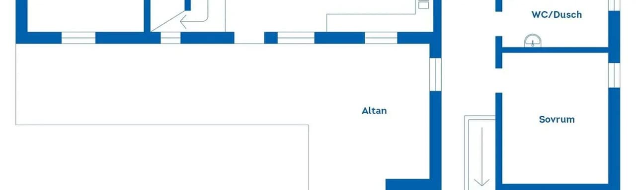 Planritning för Västra Ringvägen 7