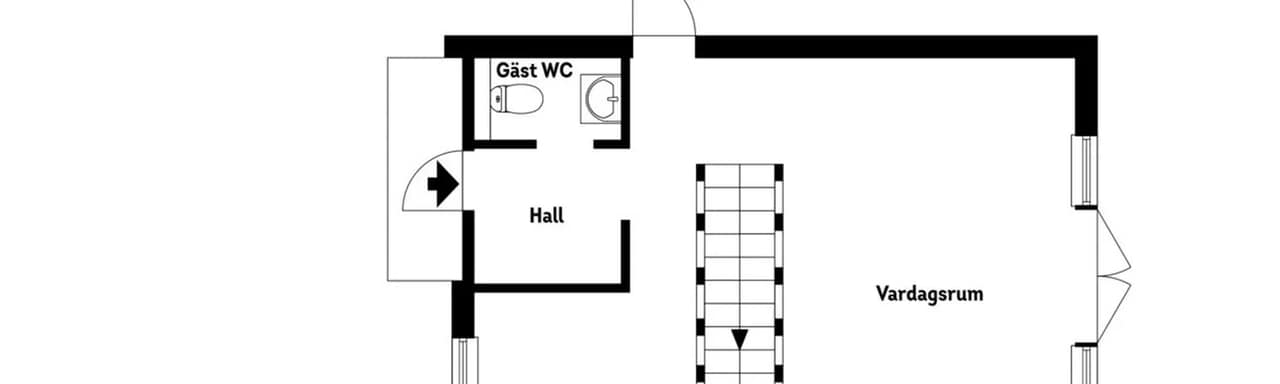 Floor plan for Kvarngatan 39