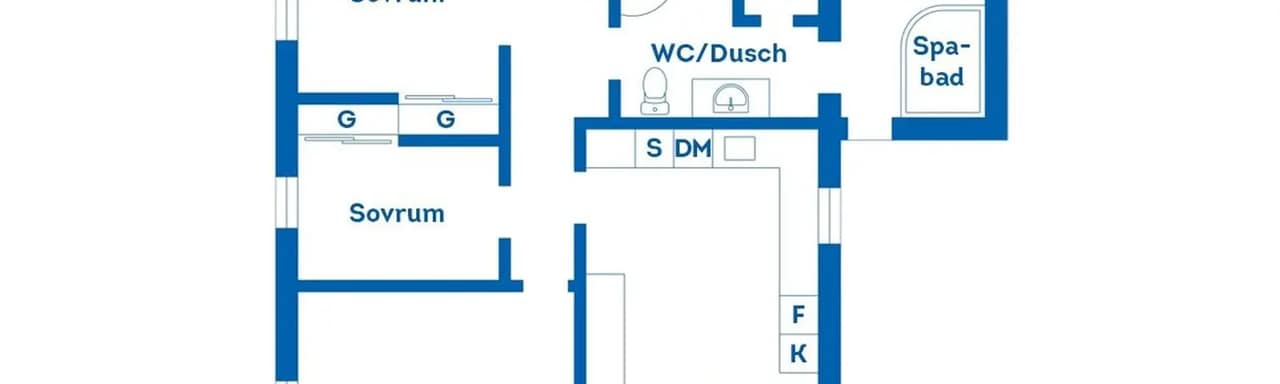 Floor plan for Skolvägen 4