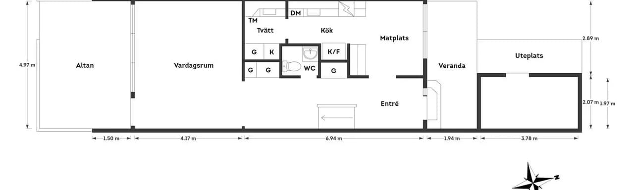 Floor plan for Södra Ligården 67