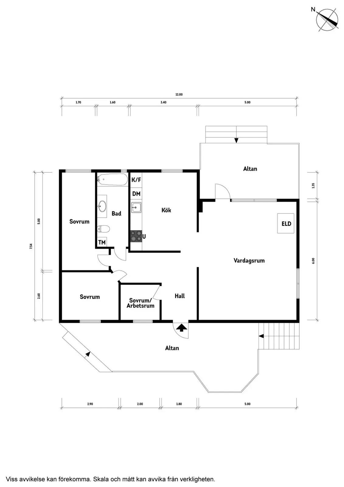 Planritning för Valsäng 274
