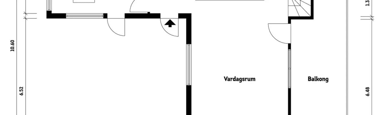 Planritning för Eric Börjessons väg 31