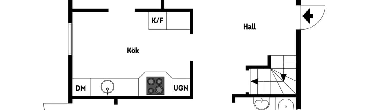 Planritning för Lerbergsvägen 93