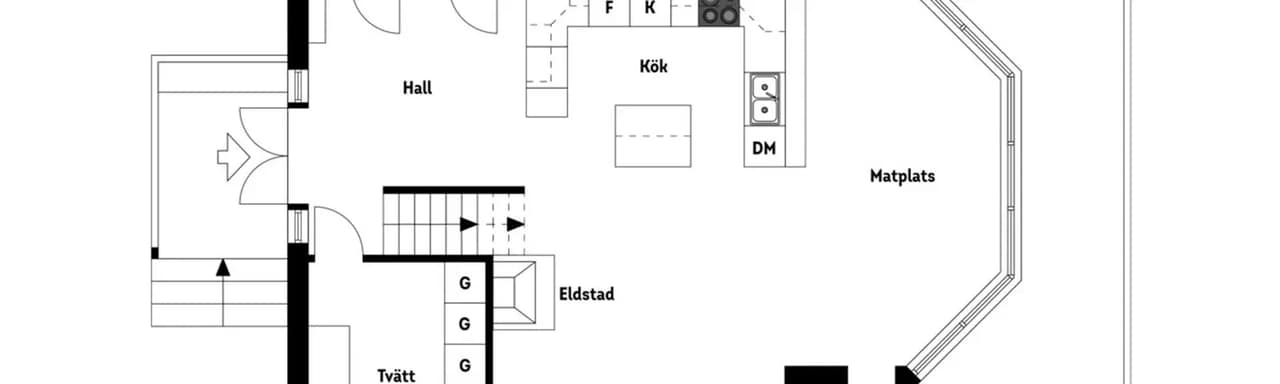 Floor plan for Svartgarnsvägen 26