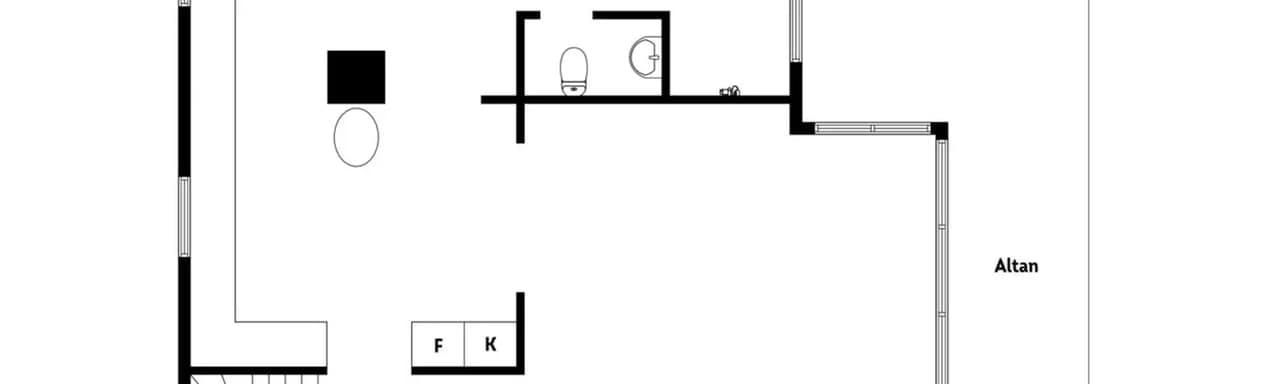 Floor plan for Badbergsvägen 8B