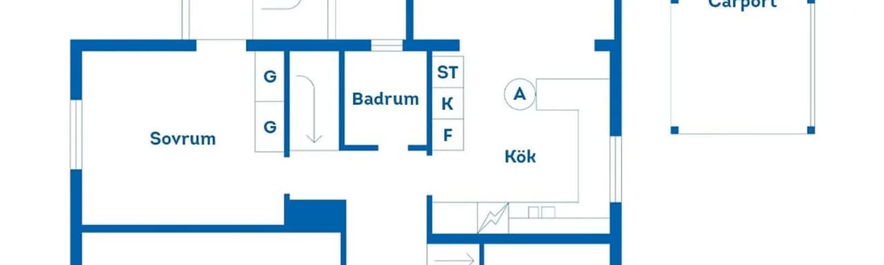 Floor plan for Borgmästaregatan 13