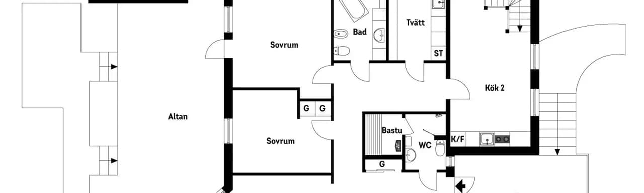 Floor plan for Mors Eklund 3