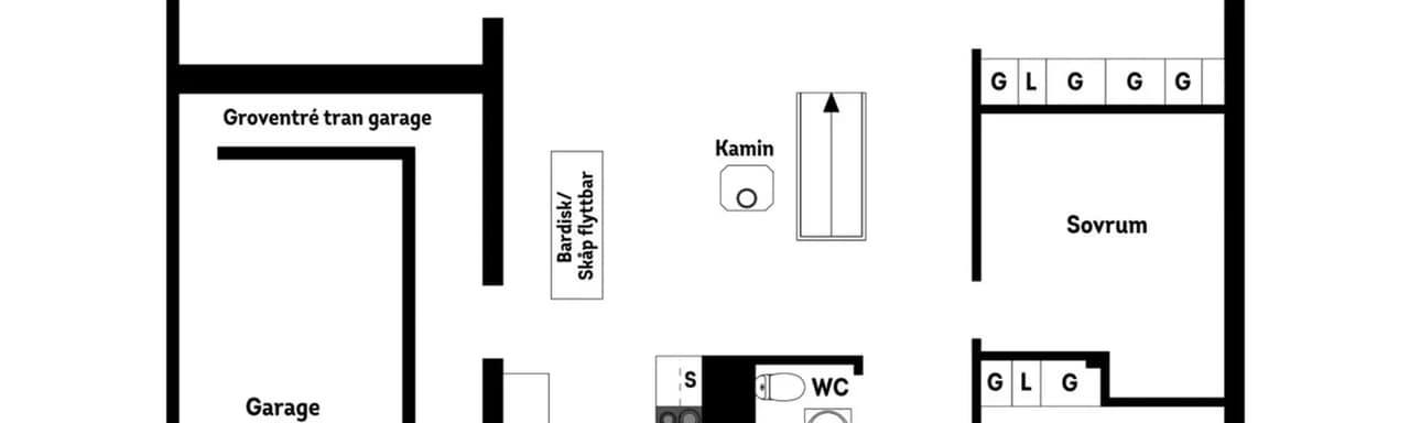 Planritning för Skogsgränd 10