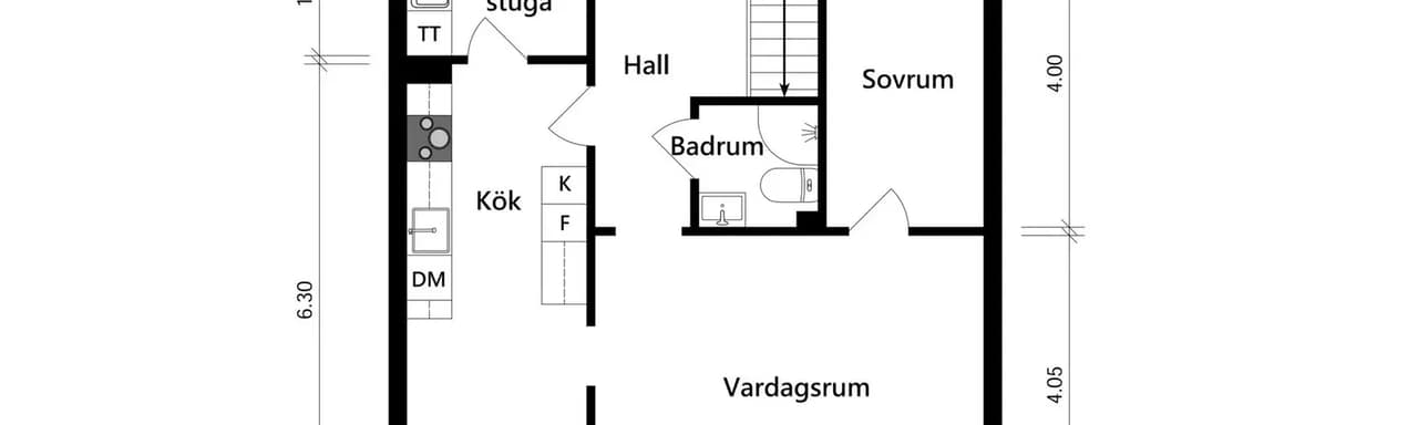 Floor plan for Kryddpeppargatan 43