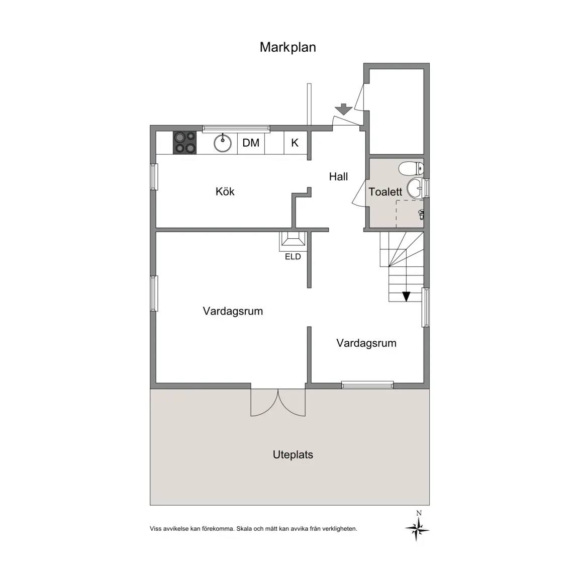 Planritning för Fortunavägen 1