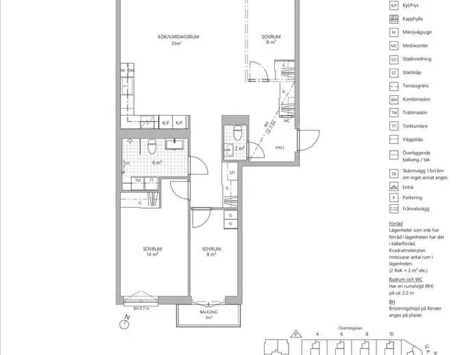 Planritning för Majorsvägen 17