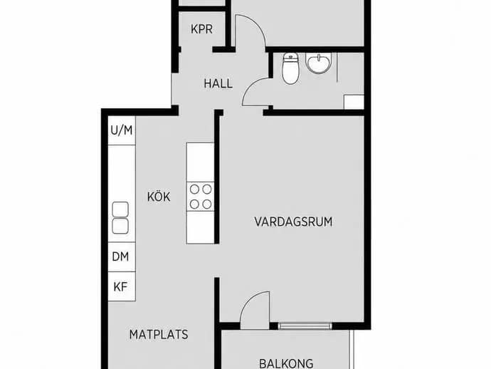 Floor plan for Tångringsgatan 26C