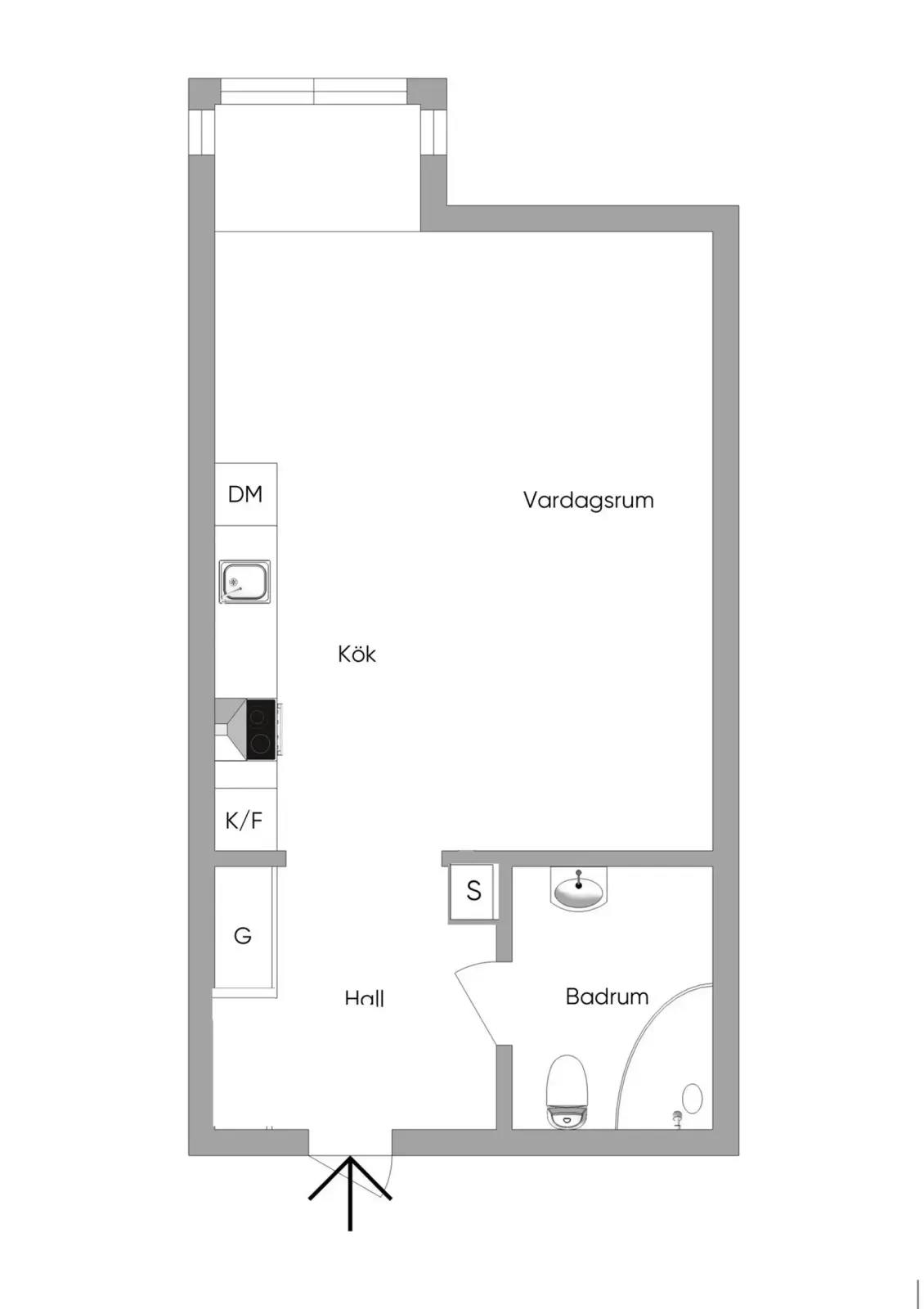 Floor plan for Mölndalsvägen 87B